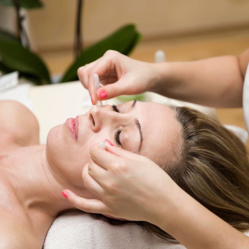 rituel visage, face cupping